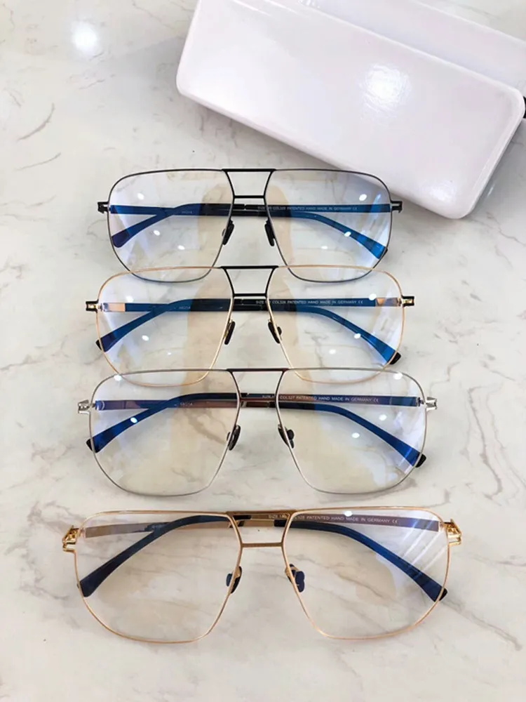 Quality MYK Metal Double Bridge Pilot Glasses Frame58 14 14Korea Star Metal Big Rim Frame GG2280