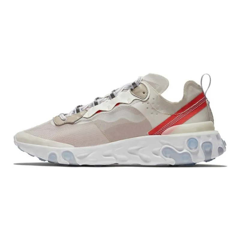 React Element 8 Running Shoes Triple Black Tour Yellow Sneakers