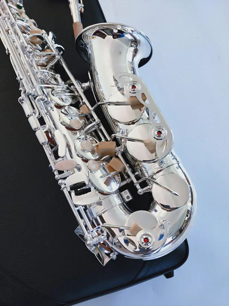 Серебряный альтовый бренд, Япония, высокое качество, альт-саксофон A-992, мундштук для саксофона с язычком, музыкальный инструмент, бесплатно