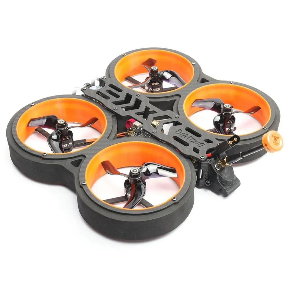 Diatone MXC TAYCAN 4S Versione 158mm 3 pollici CineWhoop FPV Racing Drone F4 25A 400mW VTX Runcam Nano2 Cam BNF - Ricevitore Frsky R-XSR