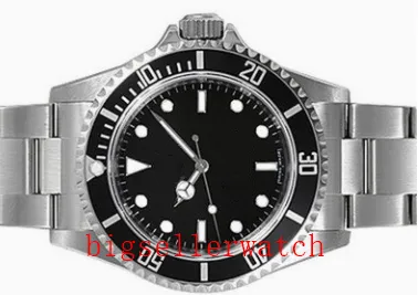 Lyxkvalitet Dykklockor Mens Automatic 14060m Black No Date Watches Clasp Ceramic Bezel Chrono Date rostfritt stål Watch2420