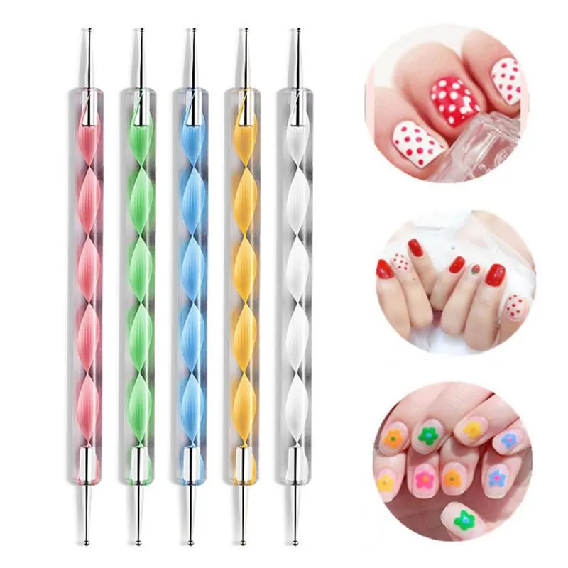 Nail Art Sponge Brush Applicator With 4 Pieces Replacement Head Double Head  Acrylic Nails Sponge Nail Design Accessories For Uv Gel And False Nail Ar |  Fruugo NO