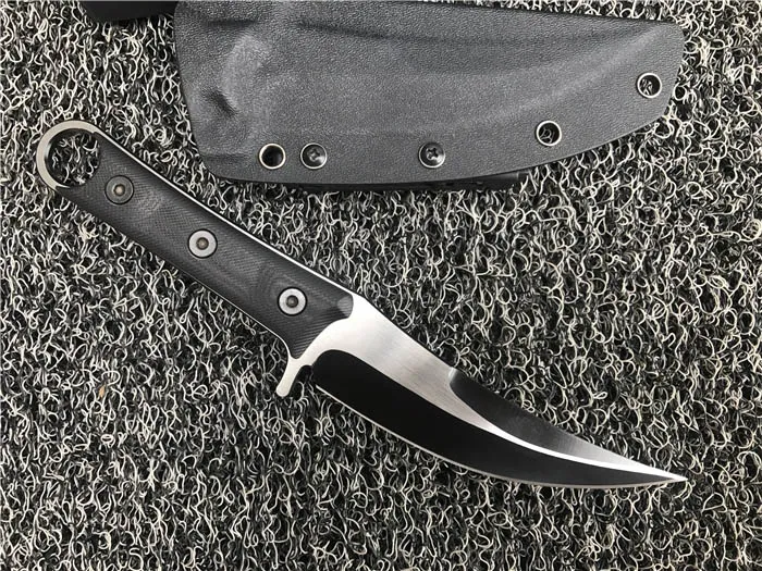 Mikro SBK 200-1DLC Sabit Bıçak bıçağı Pala D2 Titanyum Bıçaklar CNC G10 Kolu Karambit Pençe Bıçakları Açık Taktik Dişli