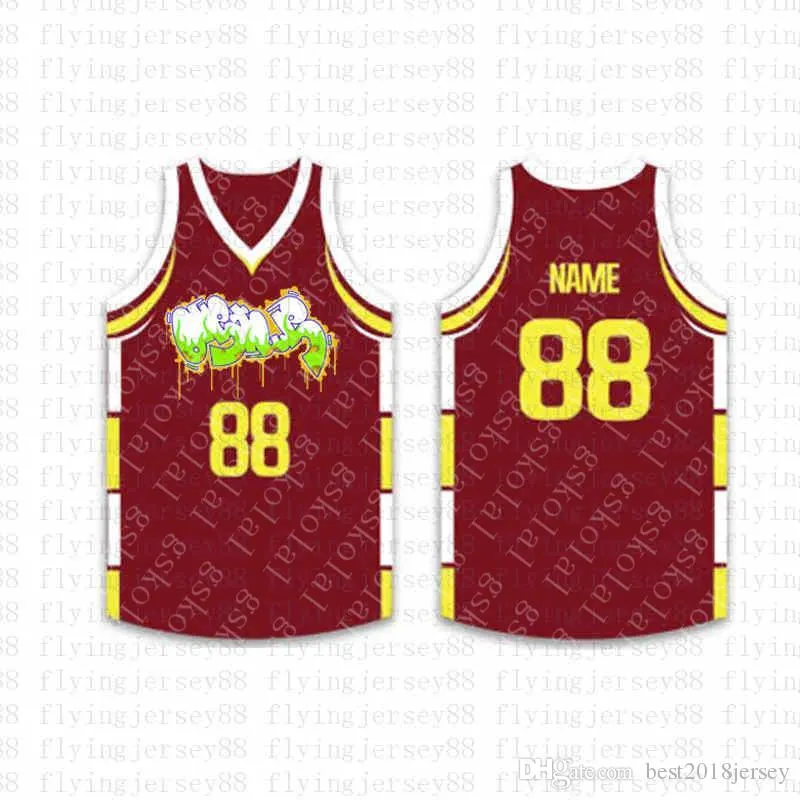 Top Custom Basketball Jerseys Mens bordado Logos Jersey envío gratis barato al por mayor cualquier nombre cualquier número tamaño S-XXL jona5