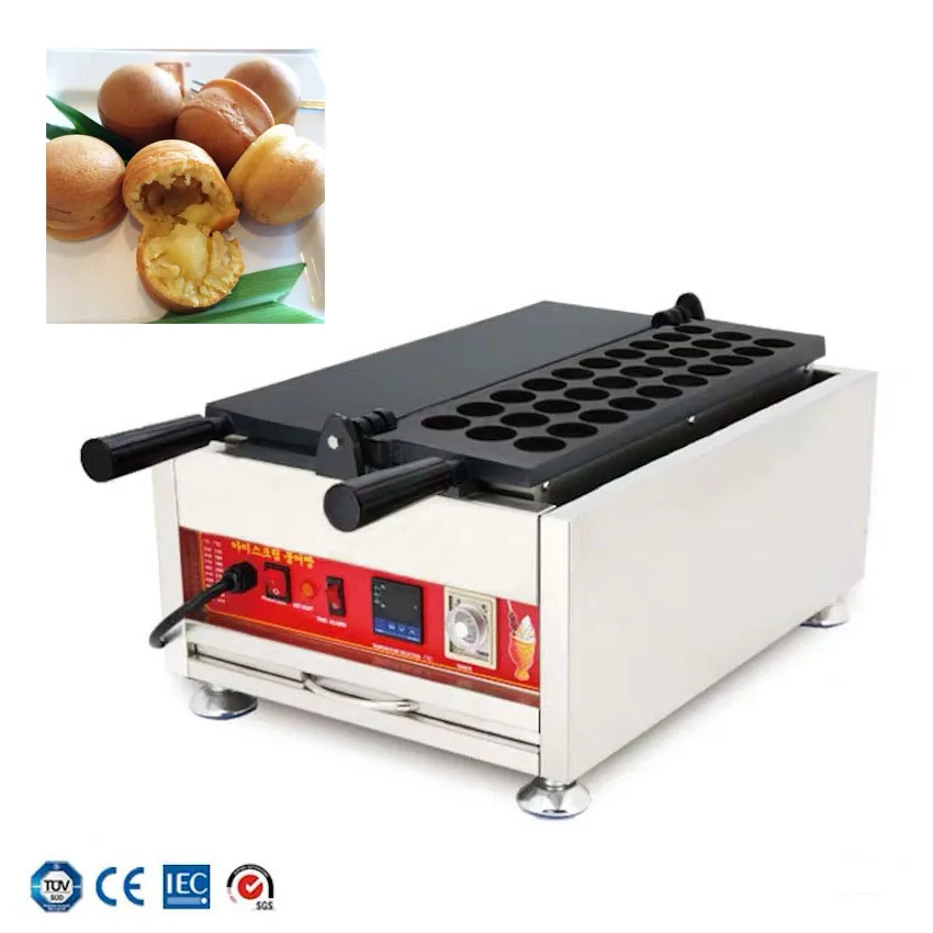 Popular cocina malaya kaya ball maker comercial máquina de bolas de gofres pastelería eléctrica cafetería equipo para hornear