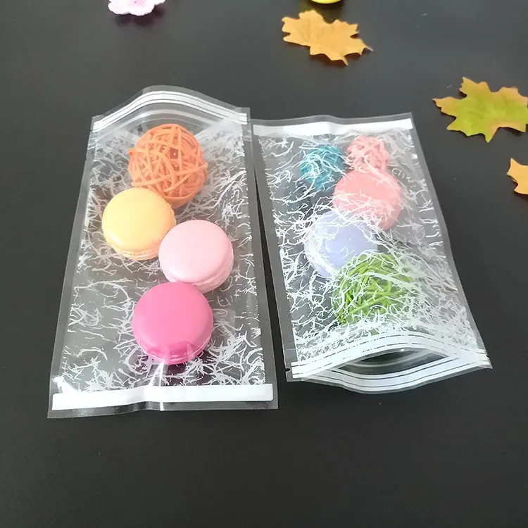 100 stks Clear Self Seal Adhesive Packaging Tassen met Sneeuw Multi-Maten Transparante Verpakking Tas Doorschijnende Plastic Poly Pouches