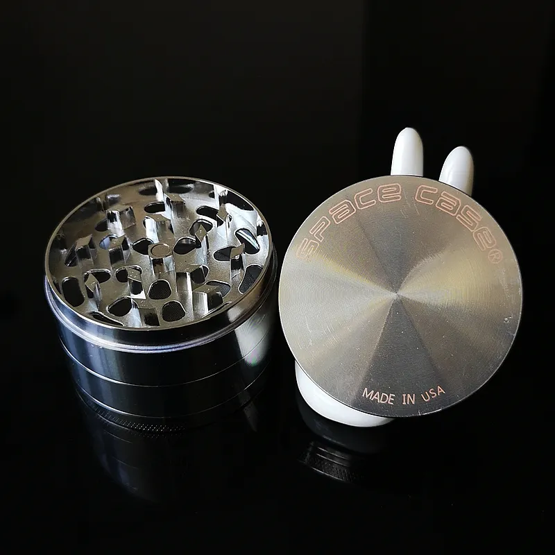 Spacecase Herb Grinder 63mm Diameter 4 Lager Zinklegering Sharpstone Metal Grinders Pepper Grinder Smoke Tobacco Crusher