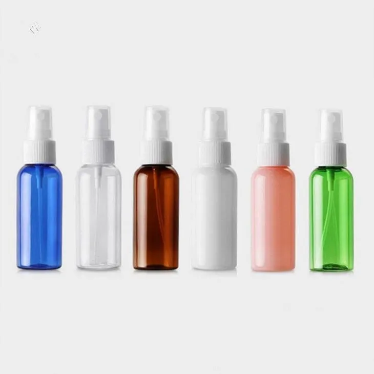 50ml Portable Refillable Plastic Fine Mist Perfume Spray Bottle Transparent Empty Cosmetic Spray Bottles Container LX2077