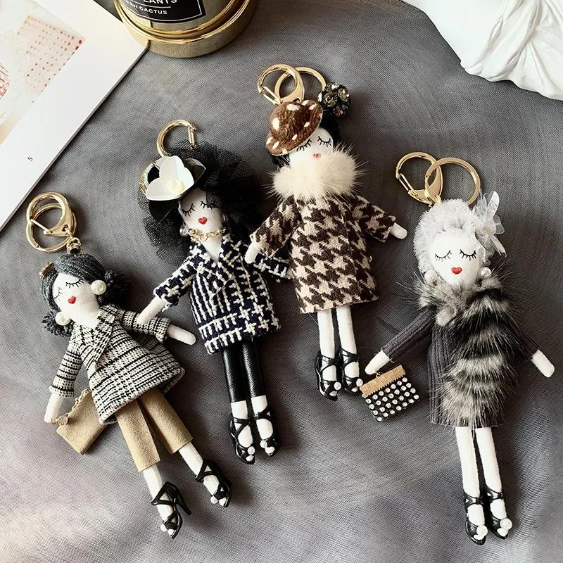 Fur bag charm sales