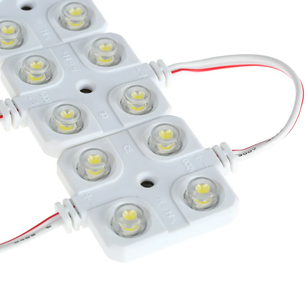 10x4 LED Interior Do Carro Iluminação 12 V Lâmpada À Prova D 'Água Dentro Do Telhado Kit de Luz para RV Van Boat Trailer Branco Brilhante Estilo Do Carro