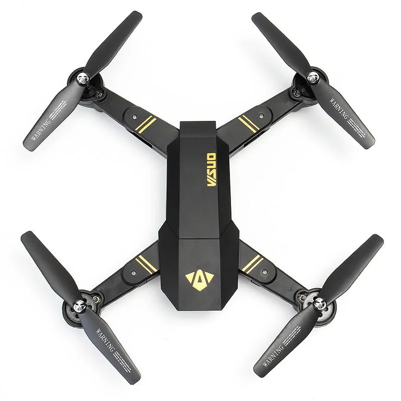 Drones visuo xs809hw wifi fpv brazo plegable fpv quadcopter 2mp 0.3mp cámara 6axis rc juguetes de drones rtf