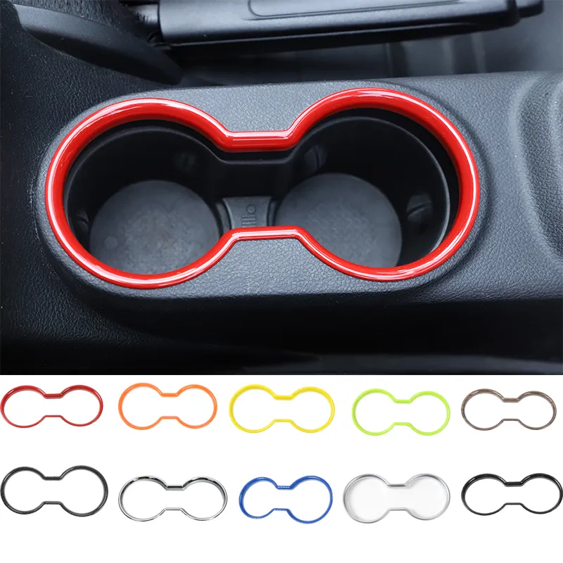Anello Decorativo Per Portabicchieri Rosso Compatibile Con Dodge Durango 2011+ - Accessorio Interno In ABS