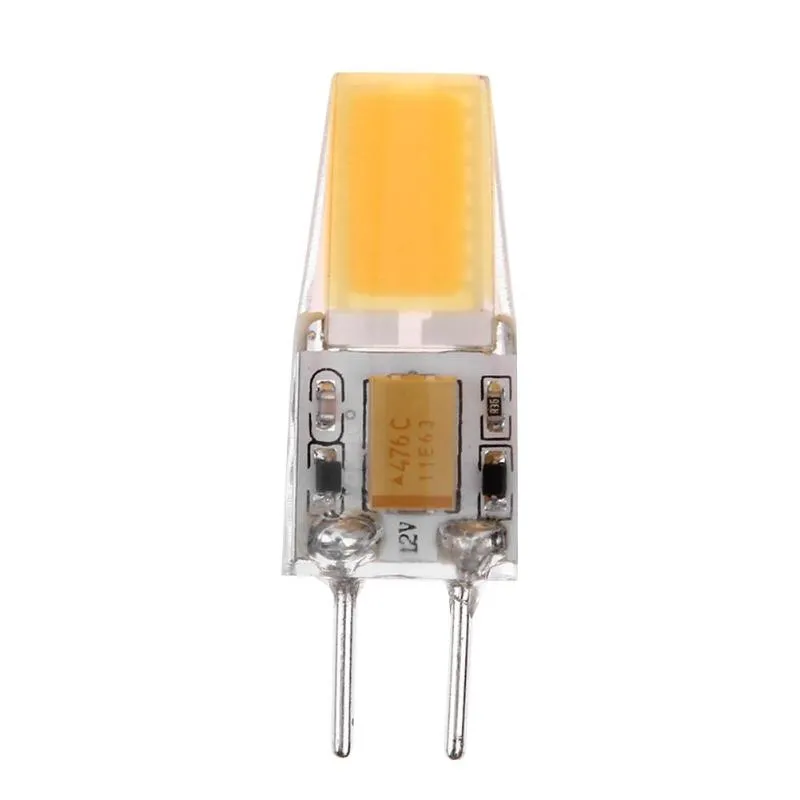 Ampoule LED épis de maïs GY6.35 AC 12V 3W, variable en Silicone 1508COB, pour lustre, lampe en cristal, éclairage blanc froid/blanc chaud