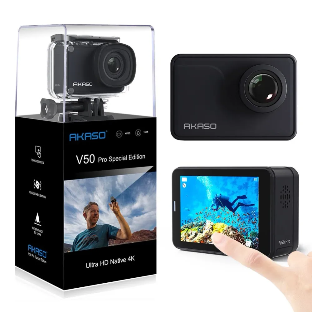 AKASO V50 Pro SE Action Camera Touch Screen Sports Camera Access Fund  Special Edition 4K Waterproof Camera WiFi Remote From Qygw_photo, $349.23