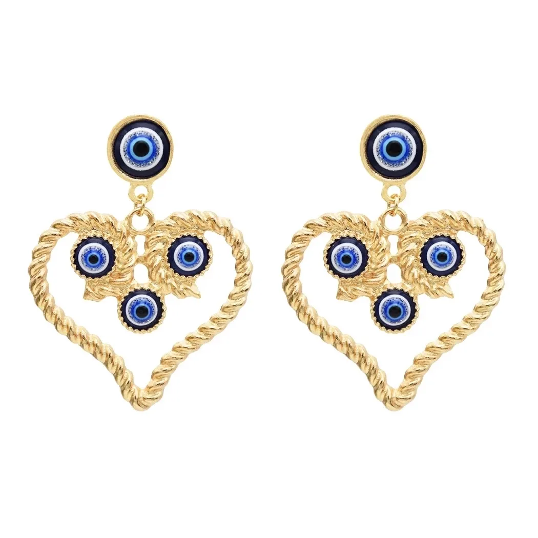 Pendientes de corazón de perlas doradas, diseño de moda, colgante de gota de perlas para mujeres y niñas, joyería de fiesta para vestido