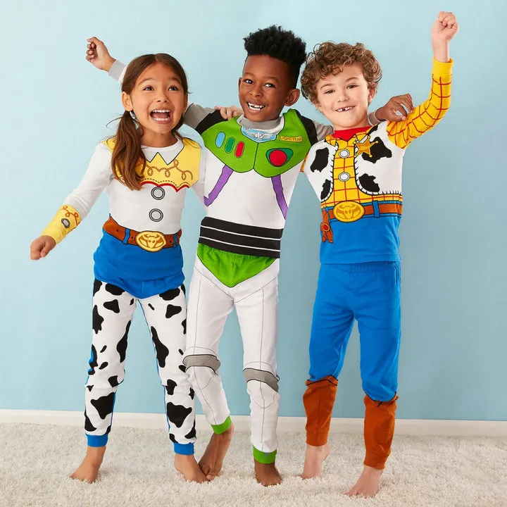 tenues concepteur enfants garçons pyjama détail Survêtements filles dessin animé de Noël costumes pantalons de jogging set (tshirt + pantalon) vêtements de nuit design