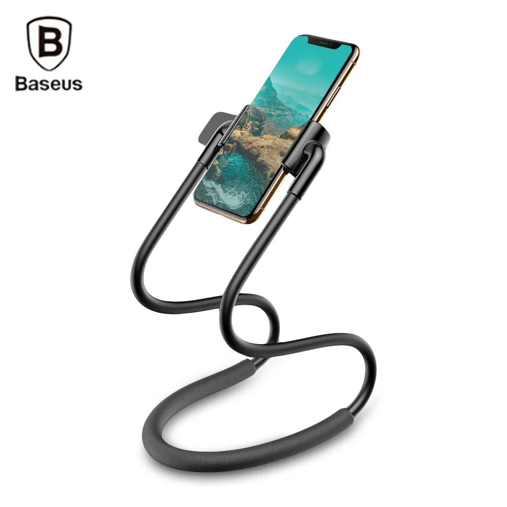 Baseus Nieuwe Neck-gemonteerde Lazy Bracket Handsfree Telefoonhouder