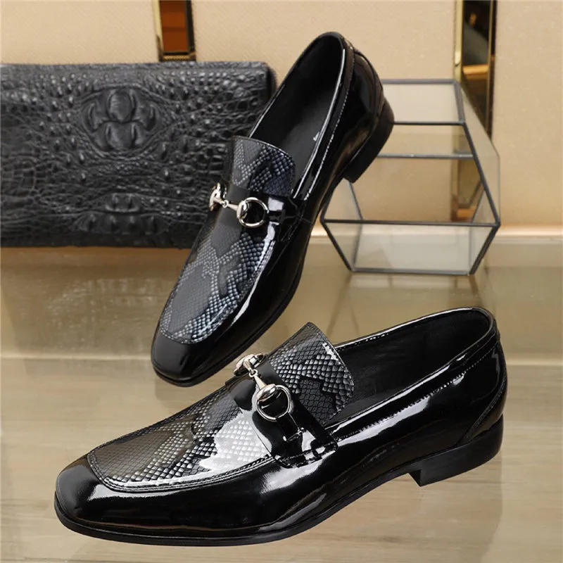 2019 estilos Hombre punta puntiaguda zapato de vestir diseñador italiano zapatos de vestir para hombre cuero genuino negro zapatos de boda de lujo hombres zapatos de tacón bajo