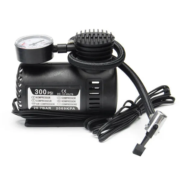 Portable Mini Air Compressor Vehicle Electric Tire Inflator Pump 12V 300  PSI From Ravpower, $6.54