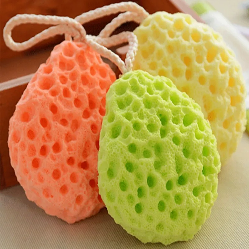 New Honeycomb Bath Cotton with Hydrophilic Non-latex Applicable to Bubble Sponge Rubbing baby Adult Bath Sponge Ball