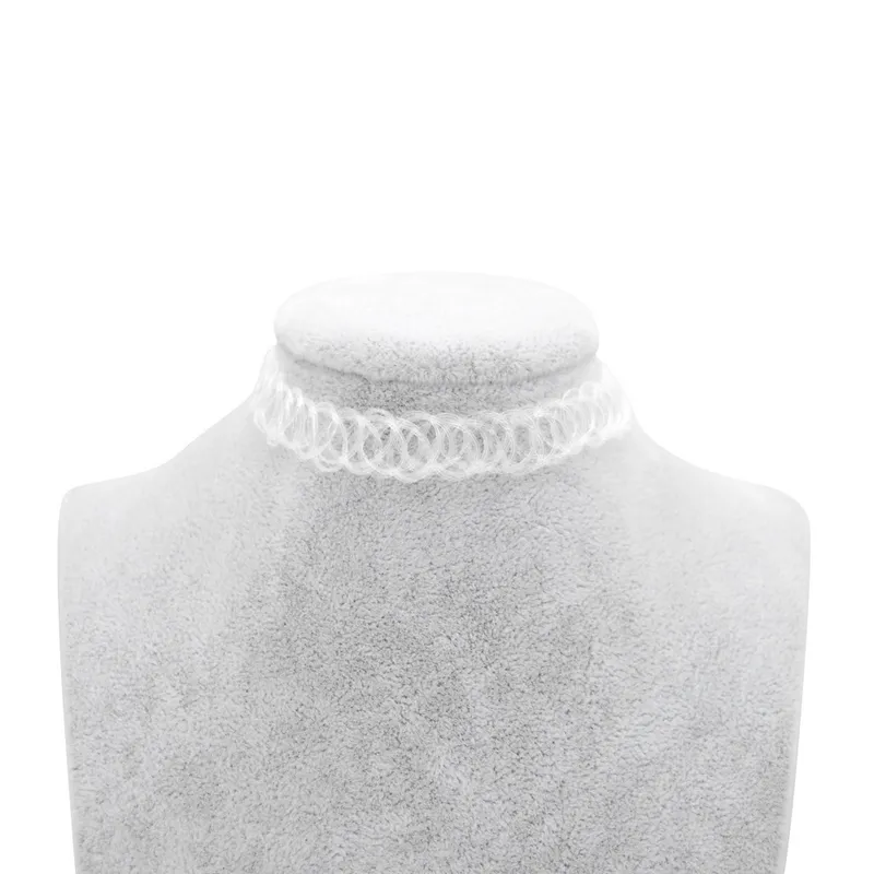 【EVERYBIRTHDAY】Stone White Leather Choker DHgate.com:2024 Vintage Gothic Elastic Choker Tattoo