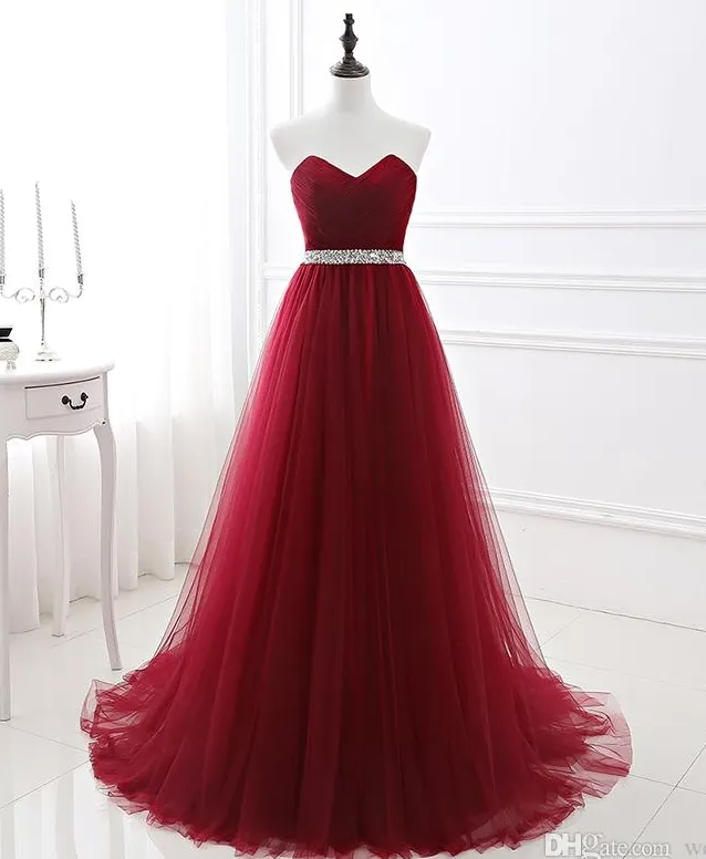 Sweetheart Back Lace Up Exposed Bening A Line Evening Dresses Qatar 2024 Party Prom -klänningar med golvlängd HY4185