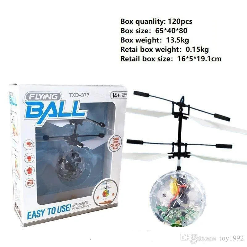 RC Drone Flying Copter Ball Aircraft Hélicoptère Led Clignotant