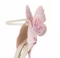 HOT SALE-2019 gratis verzending borduurwerk vleugels decoratie, teen-toed sandalen, maat: 34-42
