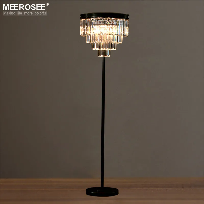 High Quality Vintage Crystal Crystal Standing Lamp In Lustre Black Finish Perfect For Indoor Lighting And Stand Lighting With Cristal Candelabra Fixture From Meeroseeshine 263.84 DHgate.Com