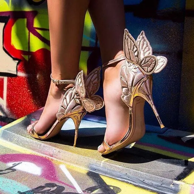Heels with wings on the back sale