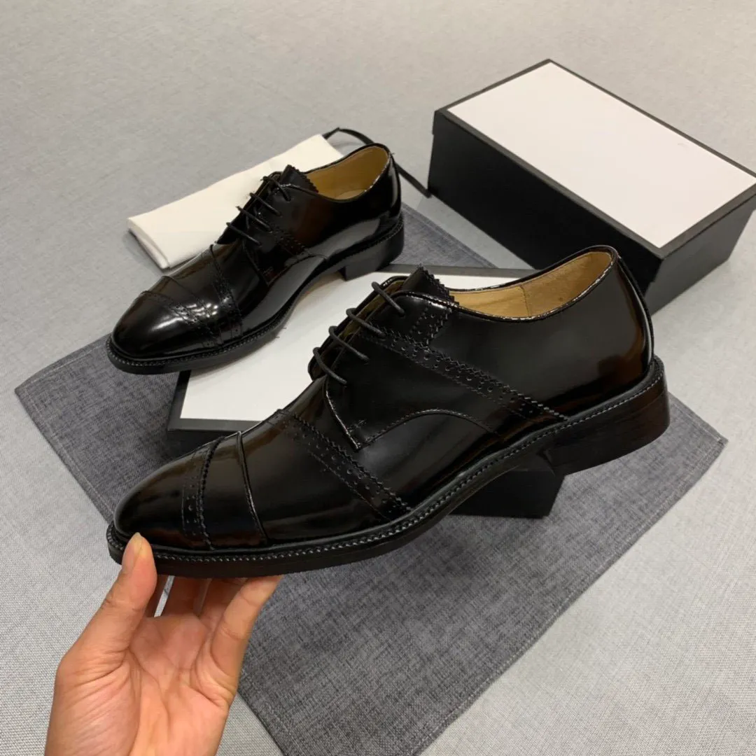 New luxury designer fashion casual shoes for 2019 mens leather business shoes are comfortable and breathable