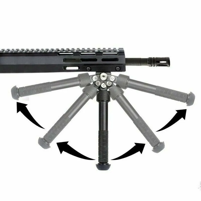 Aluminum Tactical V8 Separated Bipod For Airsoft AR 15 Hunting With M Lok  Rail Compatibility Black From Huntingshop, $24.12