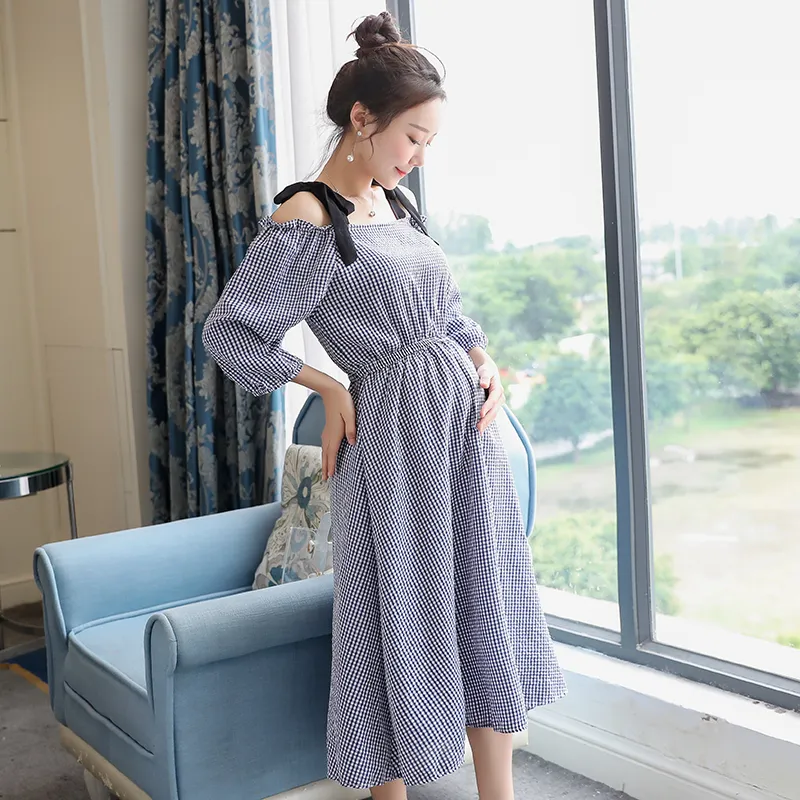 Women Multi Printed Flared Maternity Dress – Nayo Clothing