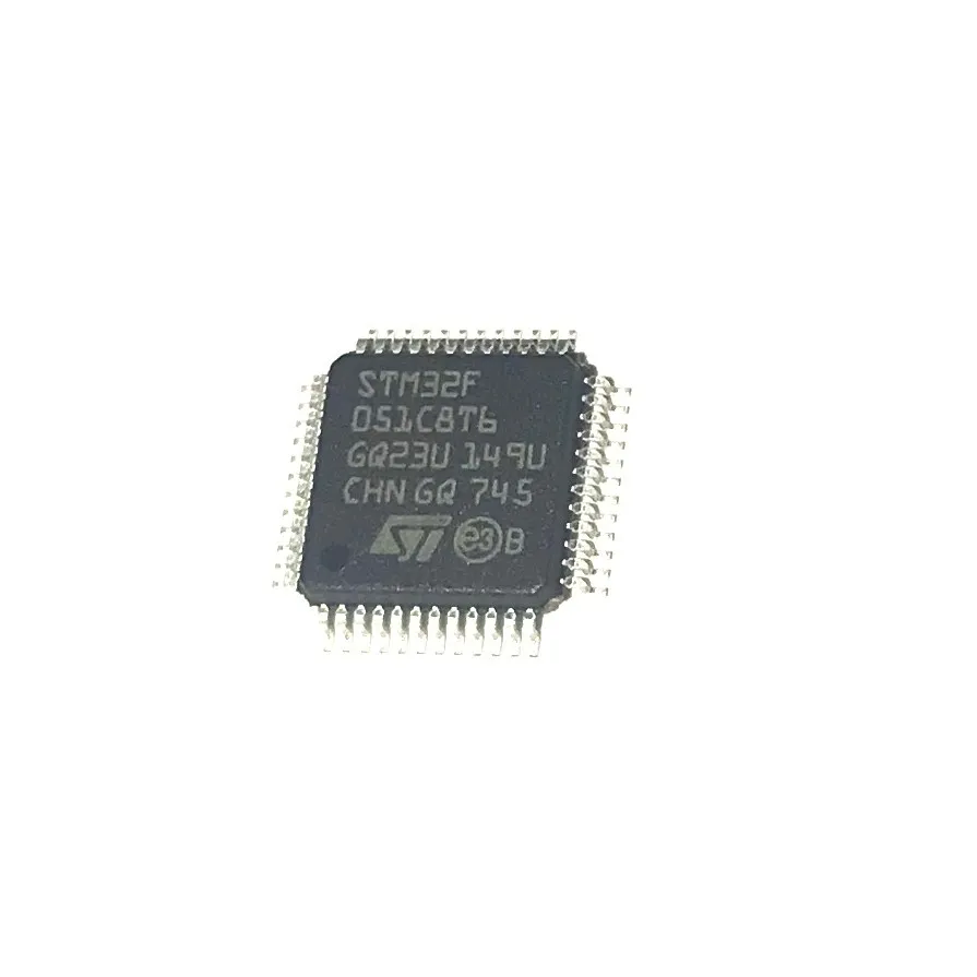 Freeshipping STM32F051 LQFP48 MCU 32-Bit GP STM32F ARM Cortex M0 RISC 64kB Flash 48-Pin LQFP STM32F051C8T6