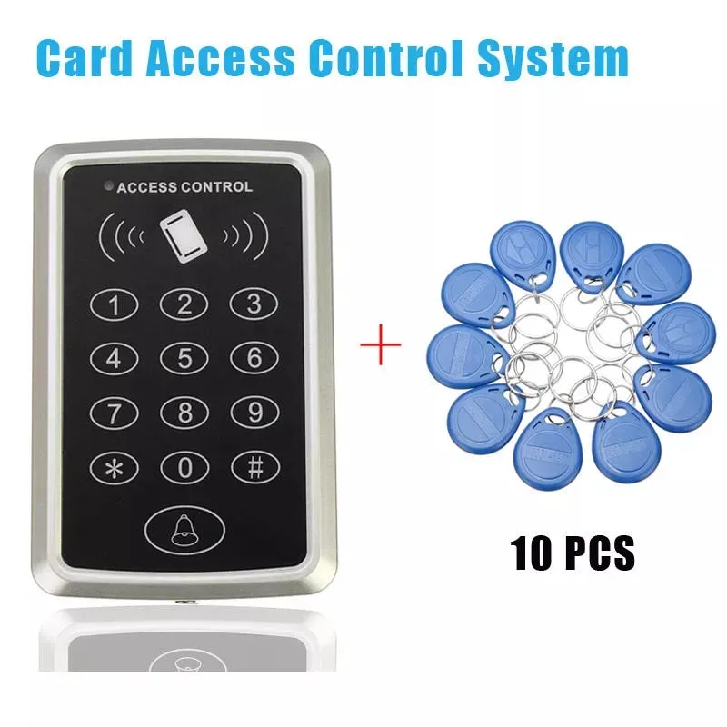 10 Rfid Tag+RFID Proximity Card Access Control System RFIDEM Keypad Card Access Control Door Opener