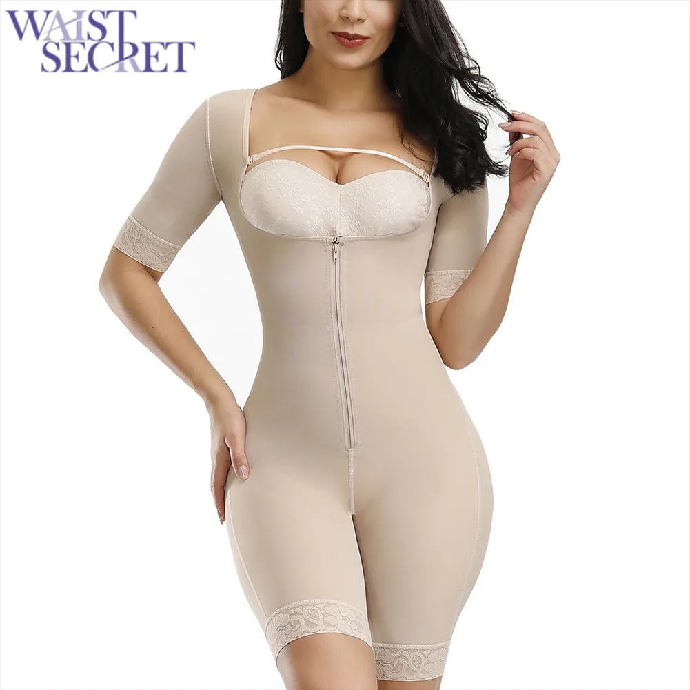 الخصر SECRET المرأة الخصر المدرب كامل الجسم المشكل الساق الذراع البطن مراقبة داخلية التمثال رفع Shapewear بات رافع BODYSUIT CX200628