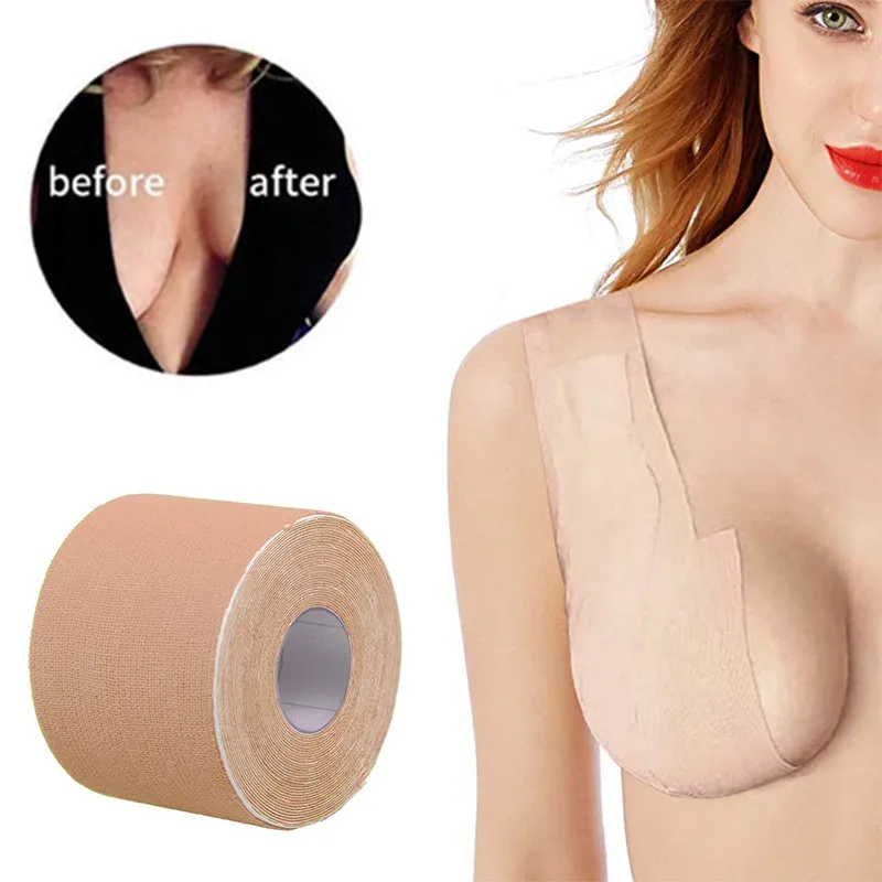 5M Body Invisible Bra Women Boob Tape Nipple Cover DIY Breast Lift Tape  Push Up Sticky Bra Lift Up Boob Tape 1 Roll From Yoochoice, $4.73