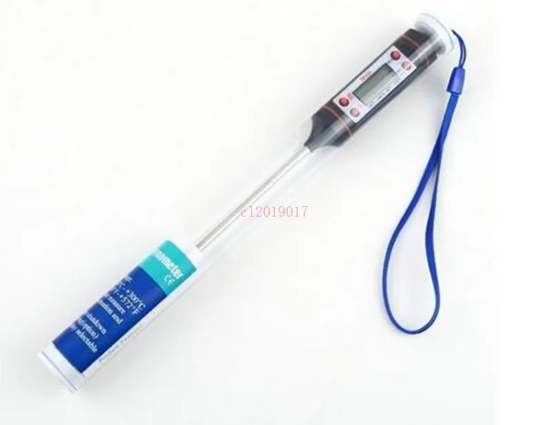 Hoge kwaliteit TP101 scherm tube digitale koken voedsel sonde vlees huishoudelijke thermometer keuken bbq 4 knoppen 100 stks