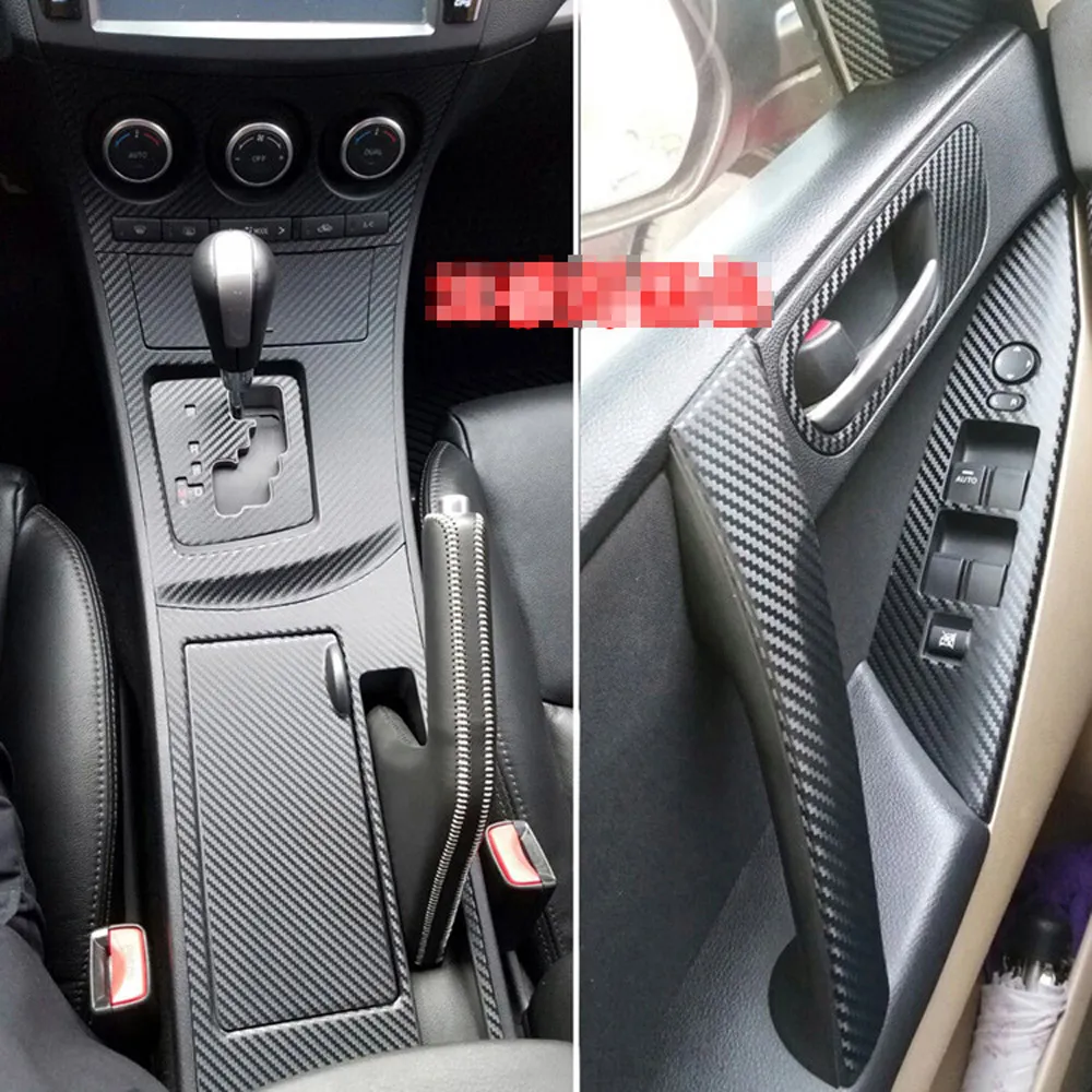Carbon Fiber Carbon Sticker For Mazda 3 2010 2015 Interior Central Control  Panel And Door Handle Enhance Car Styling With Accessorie348S From Tikok,  $33.77