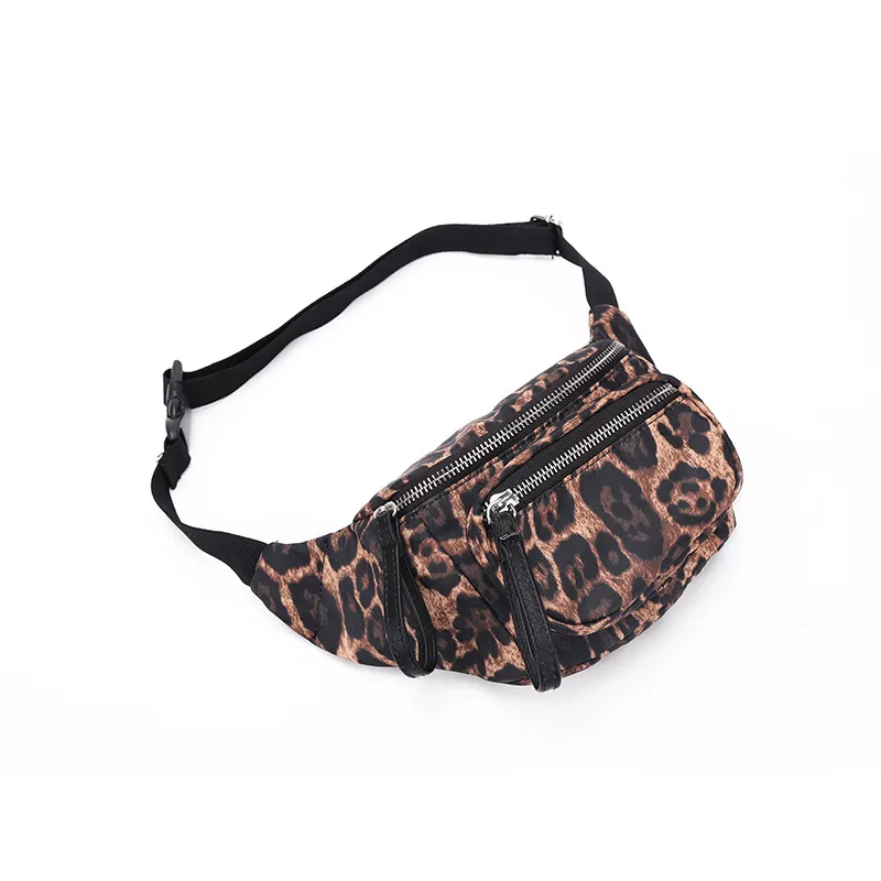 Leopard Taille Tasche Unisex Gürtel Wasserdichte Fanny Packs Mode Brust Handtasche Geldbörse frauen Telefon Beutel LJJM2360