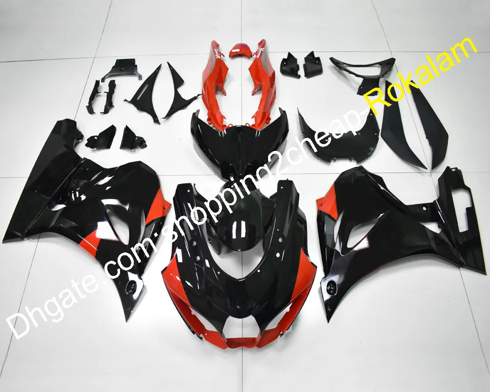 スズキGSXR1000 GSXR 1000 17 18 19 GSX-R1000 K17 2017 2018 2018 2018 2019赤黒フェアリングアフターマーケットキット（射出成形）