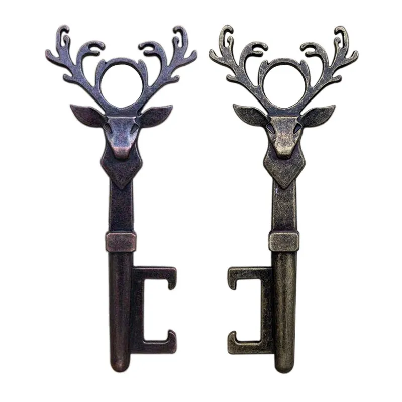 Bottle opener key deer head christmas wedding decoration party guests favor small gift souvenir party supplies novelty pendant