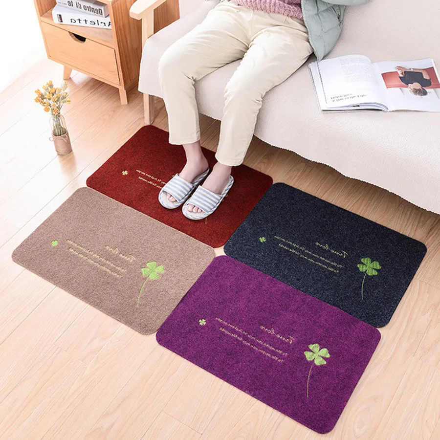 Partihandel Hem Inomhus / Utomhus Decor Pad Non-Slip Rolig Doormat Välkommen Rug Mattor Korridor Golvmatta Entré Framdörrmattor 0721