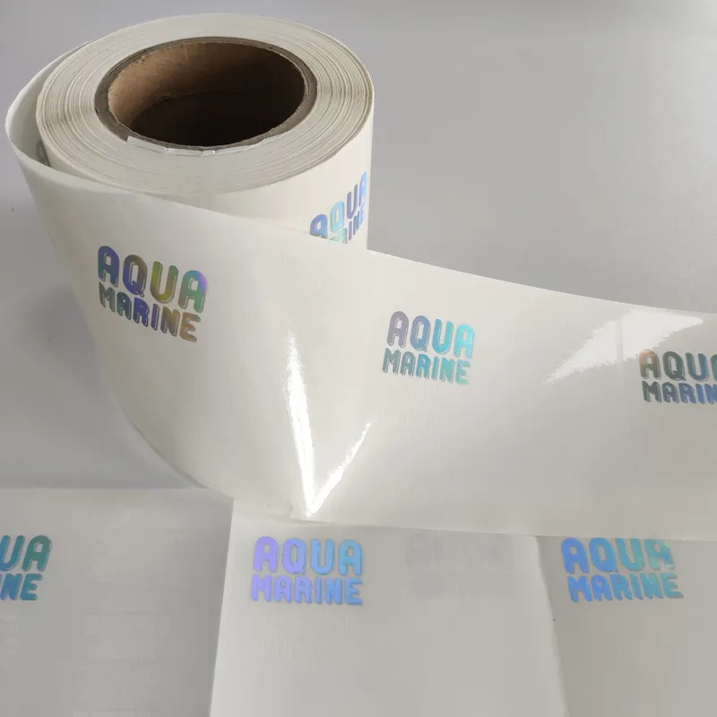 Foil Stamping Logo Transparent BOPP Adhesive Label Sticker