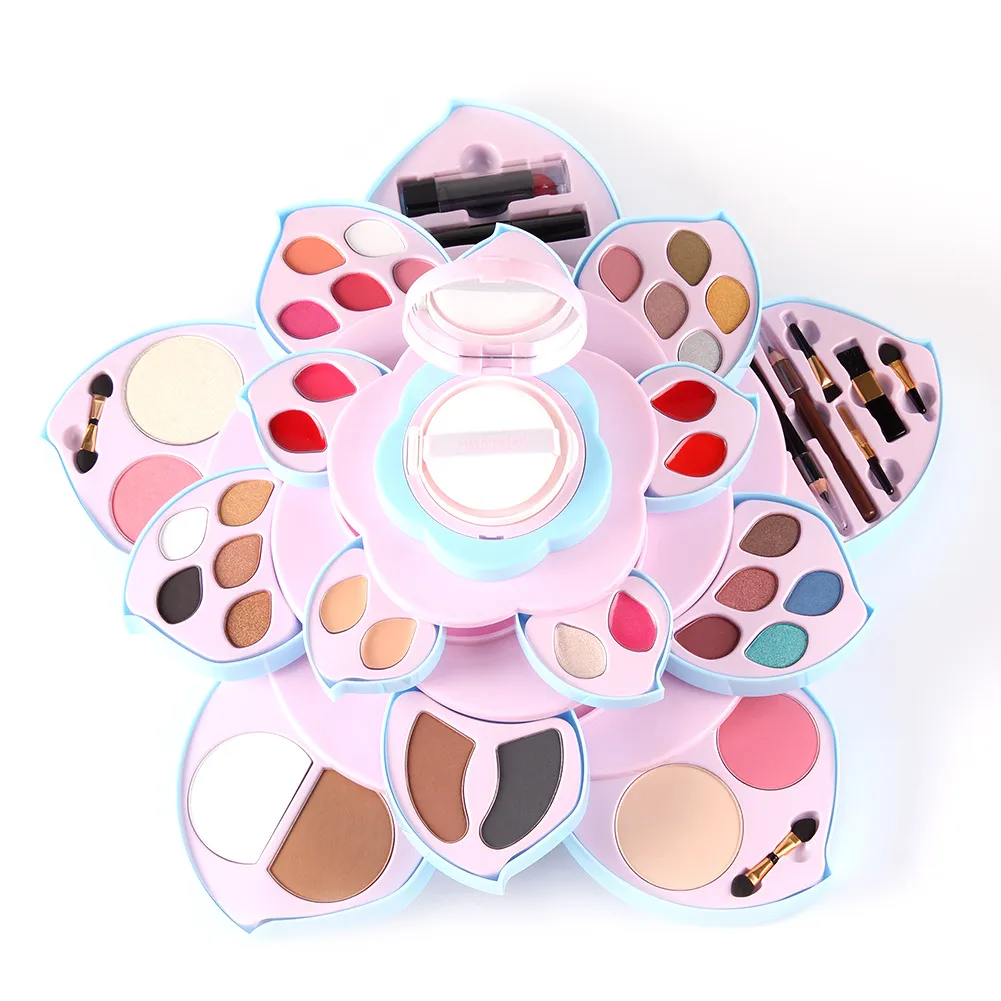 Nuovo arrivo Set per il trucco Rotating Makeup Palette rossetto lucidalabbra ombretto correttore evidenzia set per il trucco in polvere