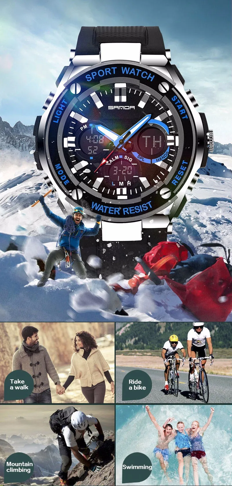 Sanda on sale 733 watch
