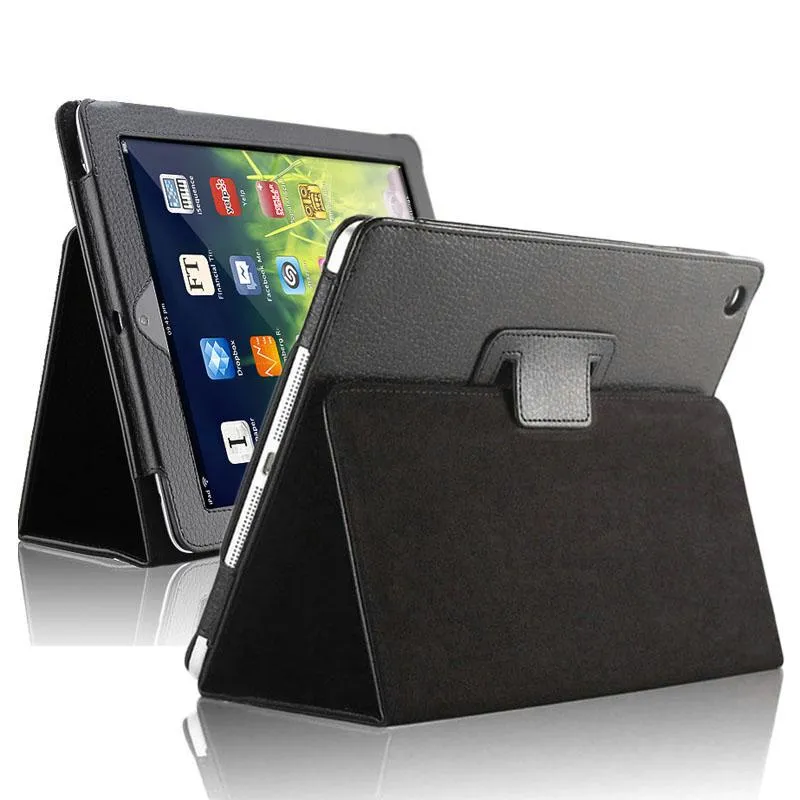 Dla iPad 2 3 4 Case Auto Flip Litchi PU Skórzana pokrywa dla nowego iPada 2 iPad 4 10.5 10.2 9.7 Samsung T580 Smart Stand Holder Case Folio