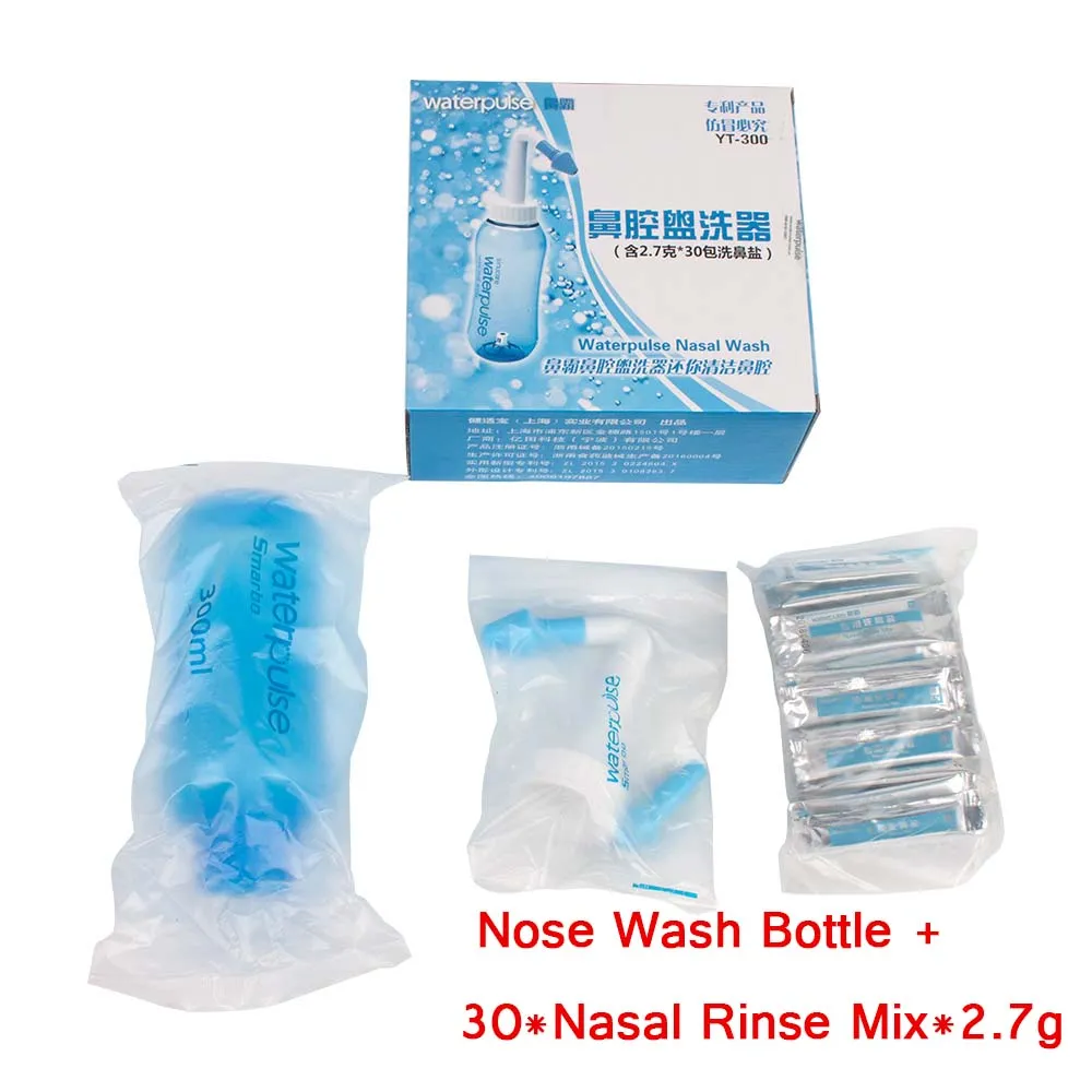 Irrigador nasal, irrigador nasal profesional, inhalador nasal de sal,  equipo limpiador de nariz para adultos y niños, limpiador de lavado de nariz