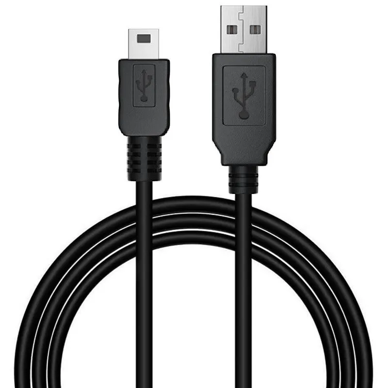 Telefon Şarj Cordu Hattı Mini 5 Pin Kablo 80cm USB - Mini 5pin V3 Kablolar Dijital Kamera GPS MP3 Medya Oynatıcı