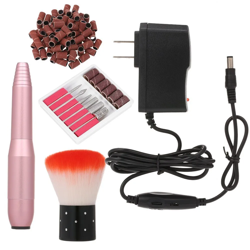 Electric Electric Electrish Machine Set Nail Art Polish Pen Pedicure Nail File Kit MailiCure Machine для акриловых гелевых ногтей Инструменты